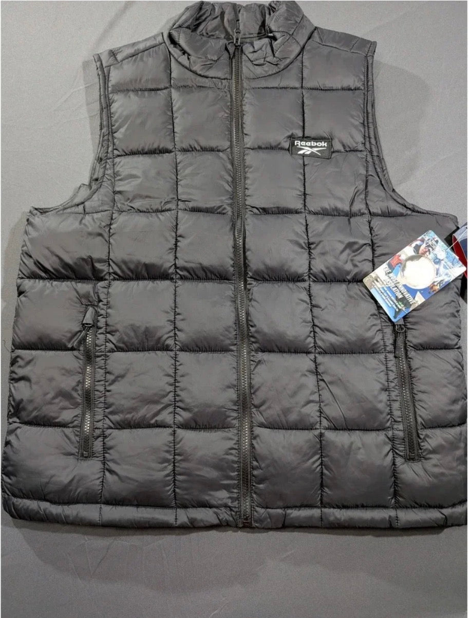 Reebok Quilted Puffer Vest – Black