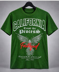 California Trust the Process Graphic T-Shirt – Forest Green