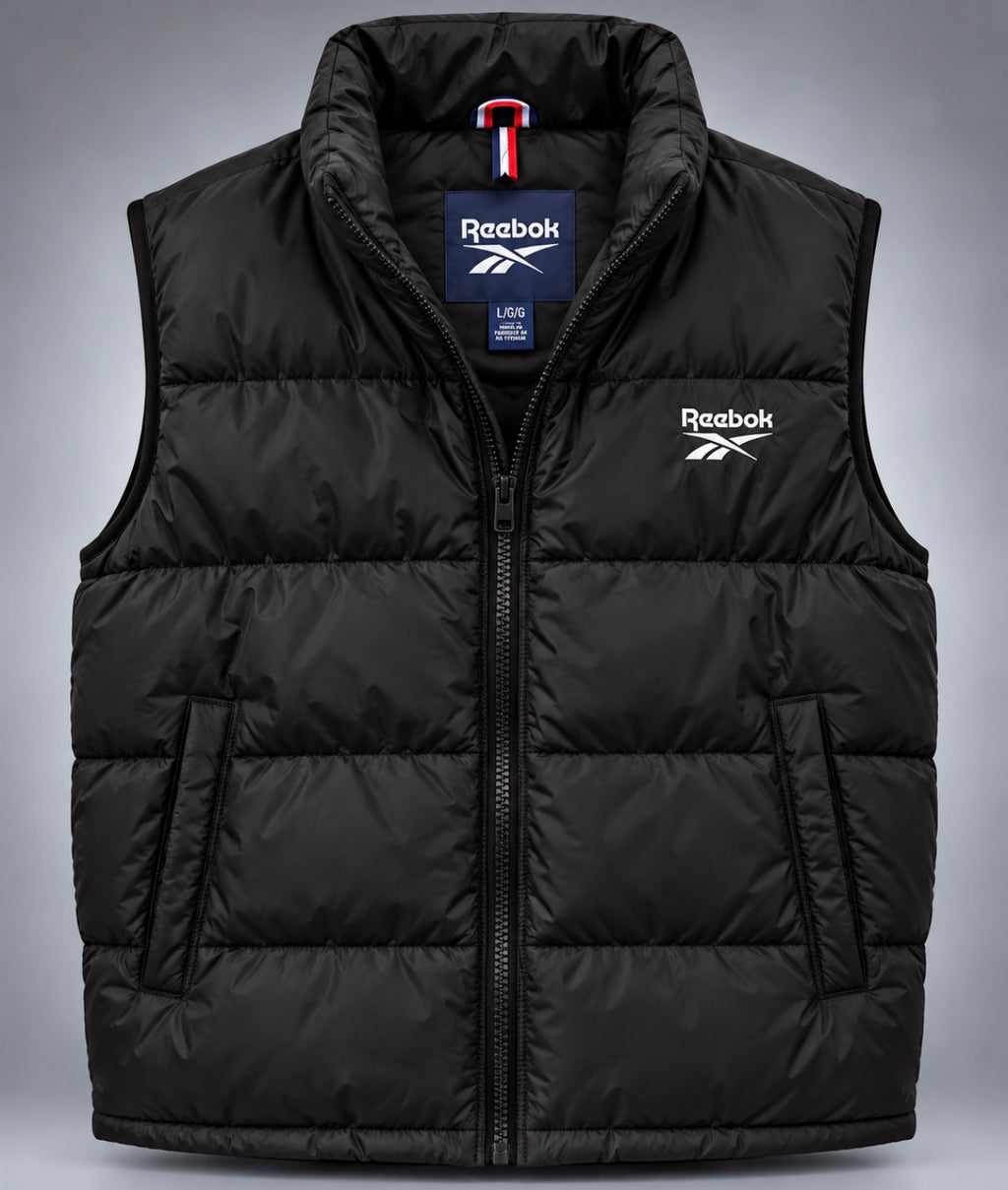 Reebok Quilted Puffer Vest – Black