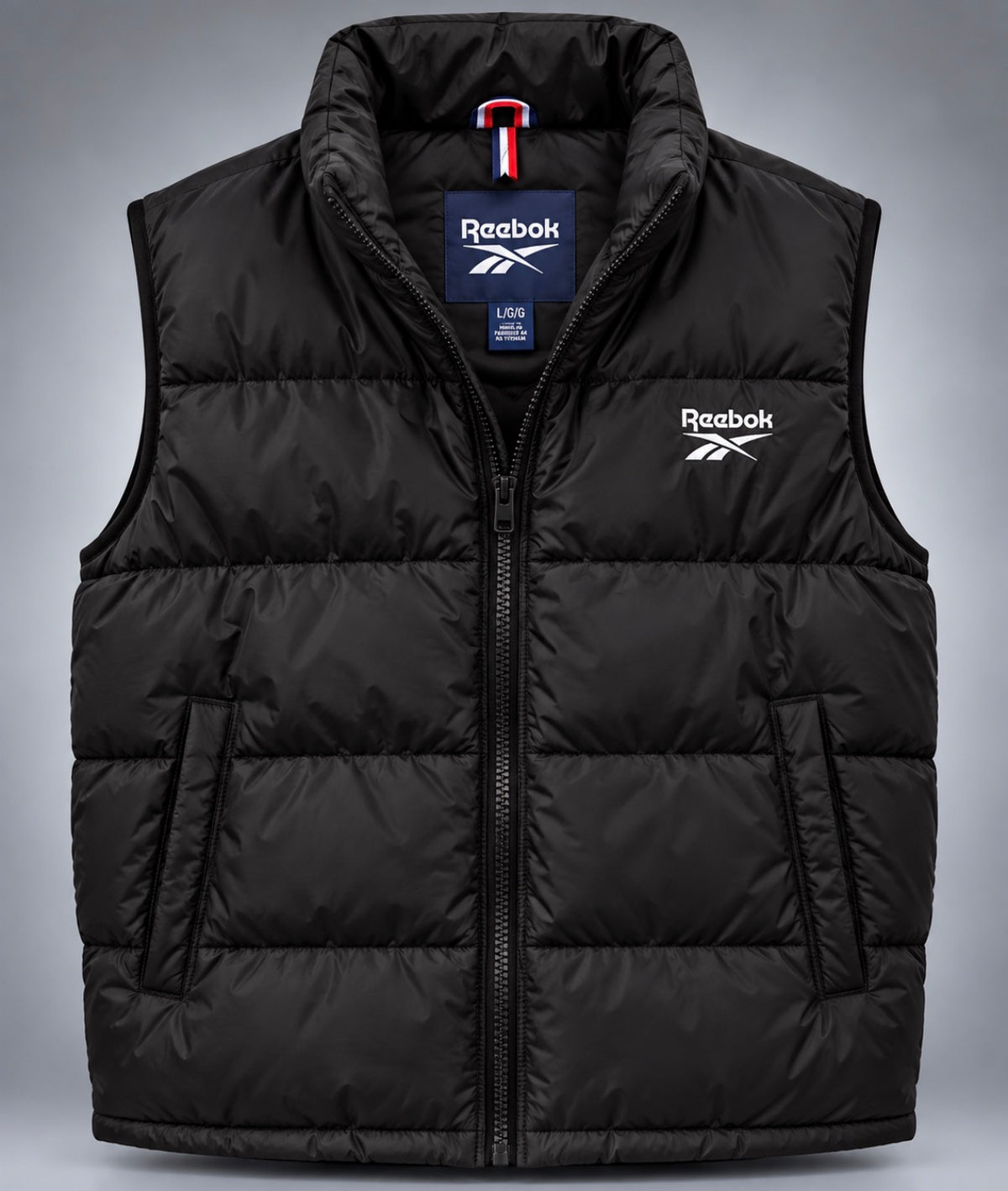 Reebok Quilted Puffer Vest – Black