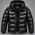 Michael Kors High-Shine Black Puffer Jacket — Size S