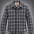 Free Planet Black & White Plaid Flannel Button-Up Shirt — Size M